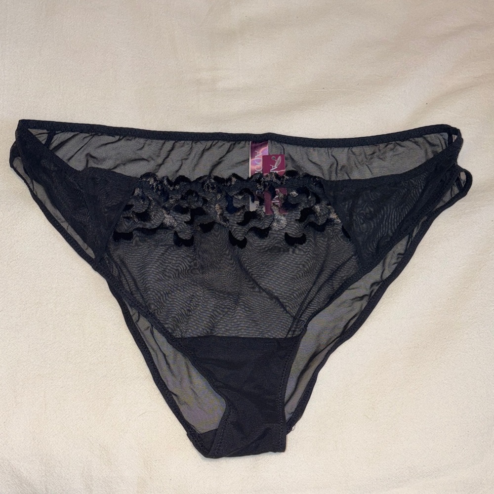 Black Lace Mesh Panties